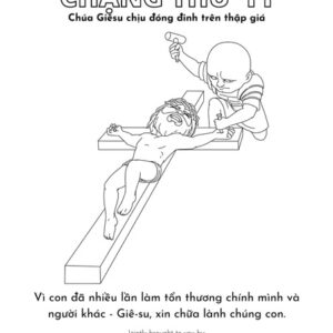 Chặng Thứ 11 - Bộ Tranh Tô Màu "Chặng Đàng Thánh Giá"
