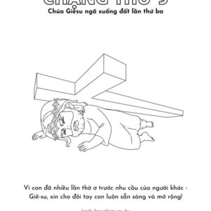 Chặng Thứ 9 - Bộ Tranh Tô Màu "Chặng Đàng Thánh Giá"