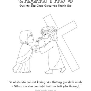 Chặng Thứ 4 - Bộ Tranh Tô Màu "Chặng Đàng Thánh Giá"