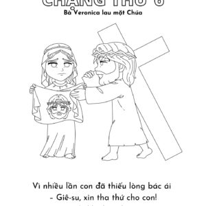 Chặng Thứ 6 - Bộ Tranh Tô Màu "Chặng Đàng Thánh Giá"