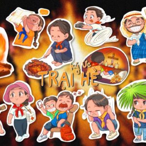 Sticker "Ký ức Trại Hè"